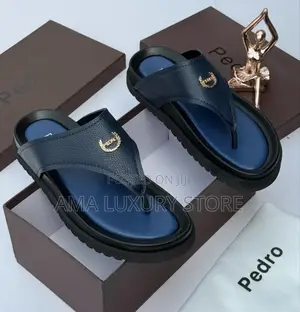 Pedro Genuine Leather Men's Luxury Designer Slippers