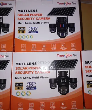Ptz 4 Lens Solar Security Camera
