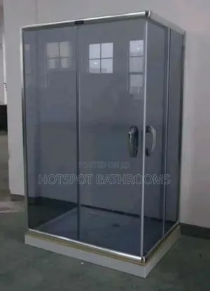Modern Tempered Glass Bathroom Shower Cubicle With Sliding Doors