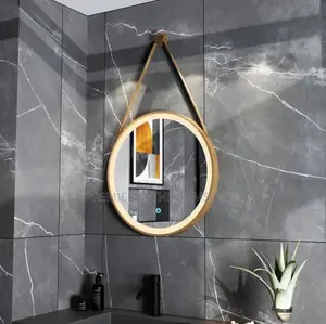 Gold Frame Mirror With Belt