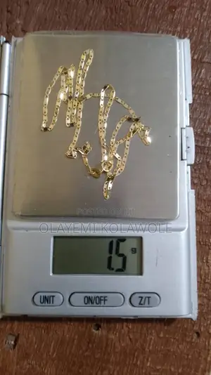 18karat Gold Chain With Jesus Pendant
