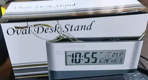 Oval Desk Stand Clock – Smart & Stylish ⏰