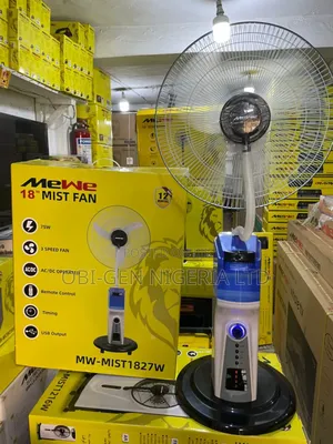 Mewe Rechargeable A.C Fan 18" Mw-mist1827w Set