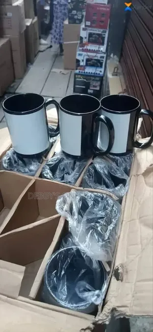 Black Coated Mug Cups