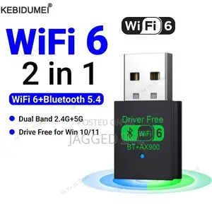 Wifi 6 + Bluetooth 5.4 2in1 Dongle/Adapter Band Ax900