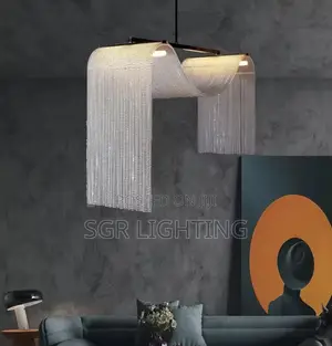 Waterfall Tassel Metal Led Pendant Chadelier