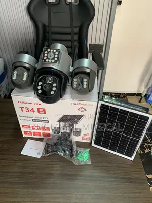 Excellent View T34 Solar Triple Lens Camera Outdoor Solar PTZ