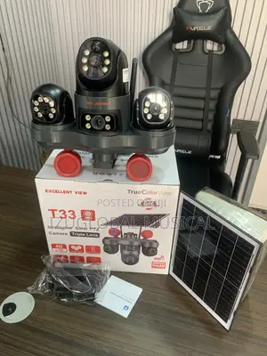 Excellent View T33 V380 Solar Triple Lens Camera