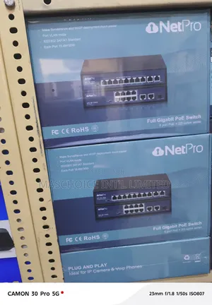 Netpro 8-Port Gigabit Poe With Ethernet Uplink