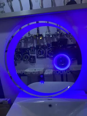 Modern Round Led Bathroom Mirror With Led Light