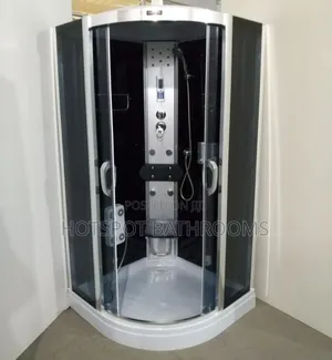 Luxury Corner Steam Shower Cabin With Massage Jets