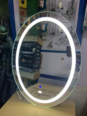 Modern Oval Led Bathroom Mirror With Touch Sensor