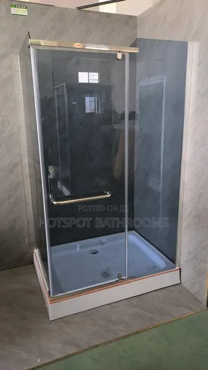 Modern Polling Glass Shower Enclosure With Tray