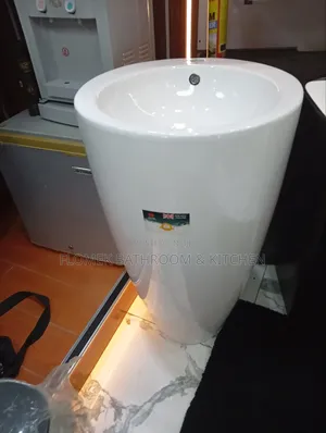 Luxury Freestanding Pedestal Wash Hand Basin – Modern Bathroom Sink