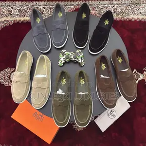 High Quality Hermes Izmir Suede Loafers Shoes For Men
