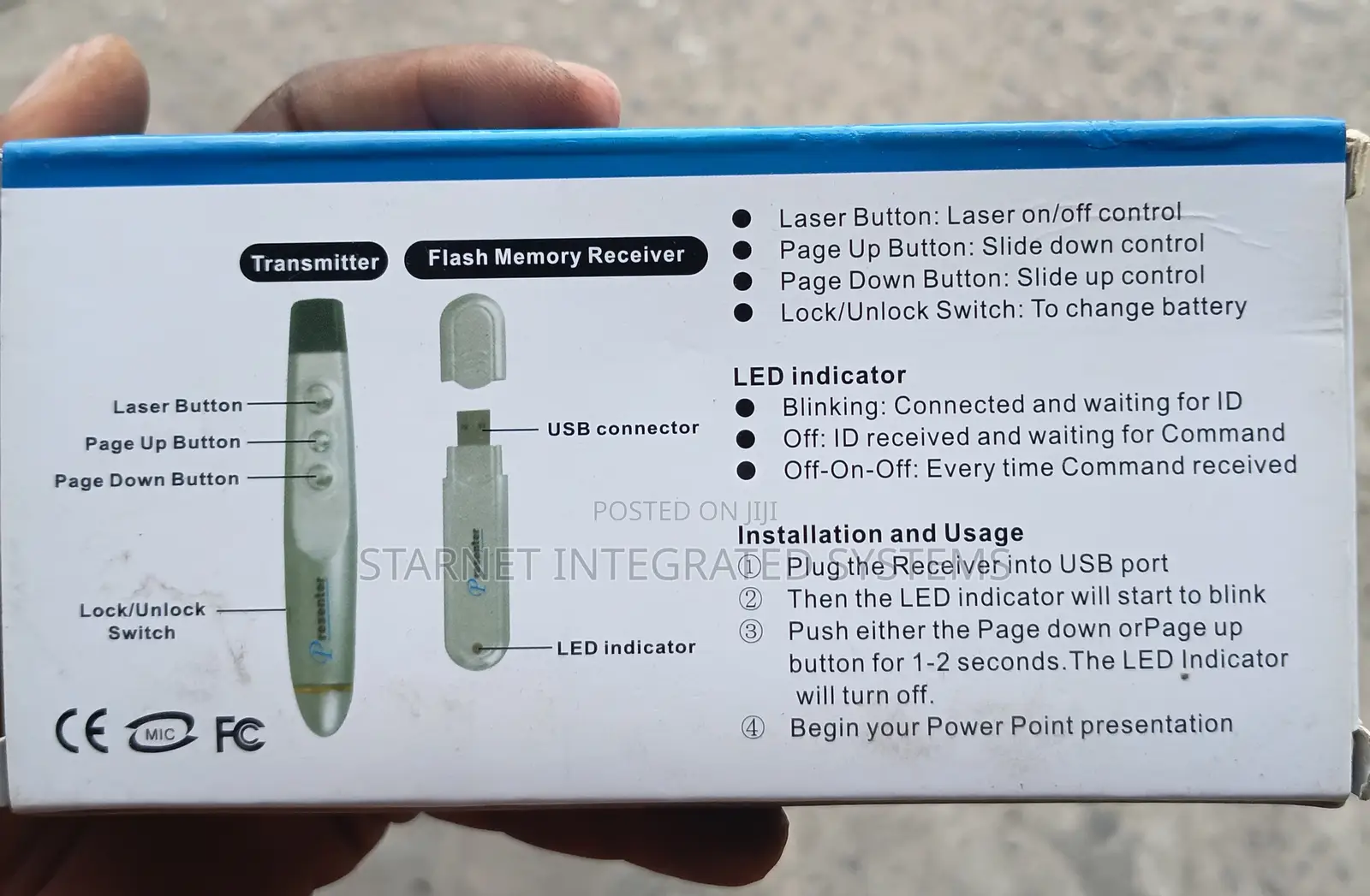 Pp-1000 Usb Wireless Presenter Laser Pointer With Receiver