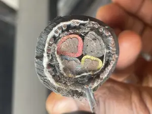 70mm 4core Armored Cable Kabel Metal