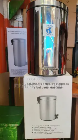 12l Stainless Steel Pedal Dustbin