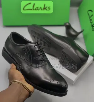 Clark’S Leather Lace-up Brogues Formal Shoe