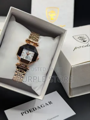 Poedagar Ladies Watch in Beautiful Rosegold Steel Chain