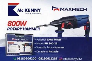 Maxmech 800w Rotary Hammer Drill (Rh 800-26)