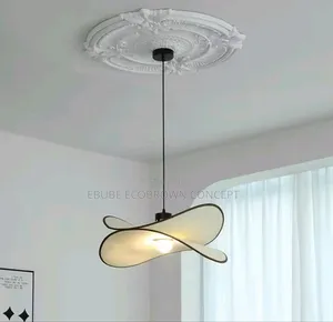 Wabi Sabi Pendant Light Modern Fabric Lamp Light for Living Room Decor