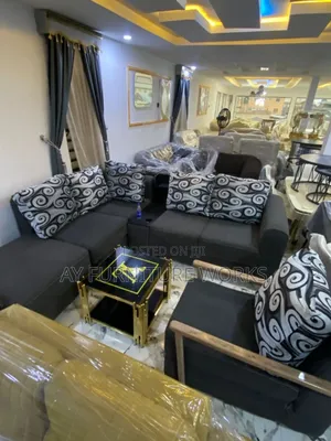 Stylish Black Corner (L-shape) Unit Design