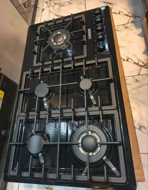 Original Bosch Built-in 90cm 5 Burners Black Stainless Steel Cooker