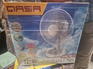 Qasa 12-Inches 3-in-1 Rechargeable Table Fan (Model QRF-2912).