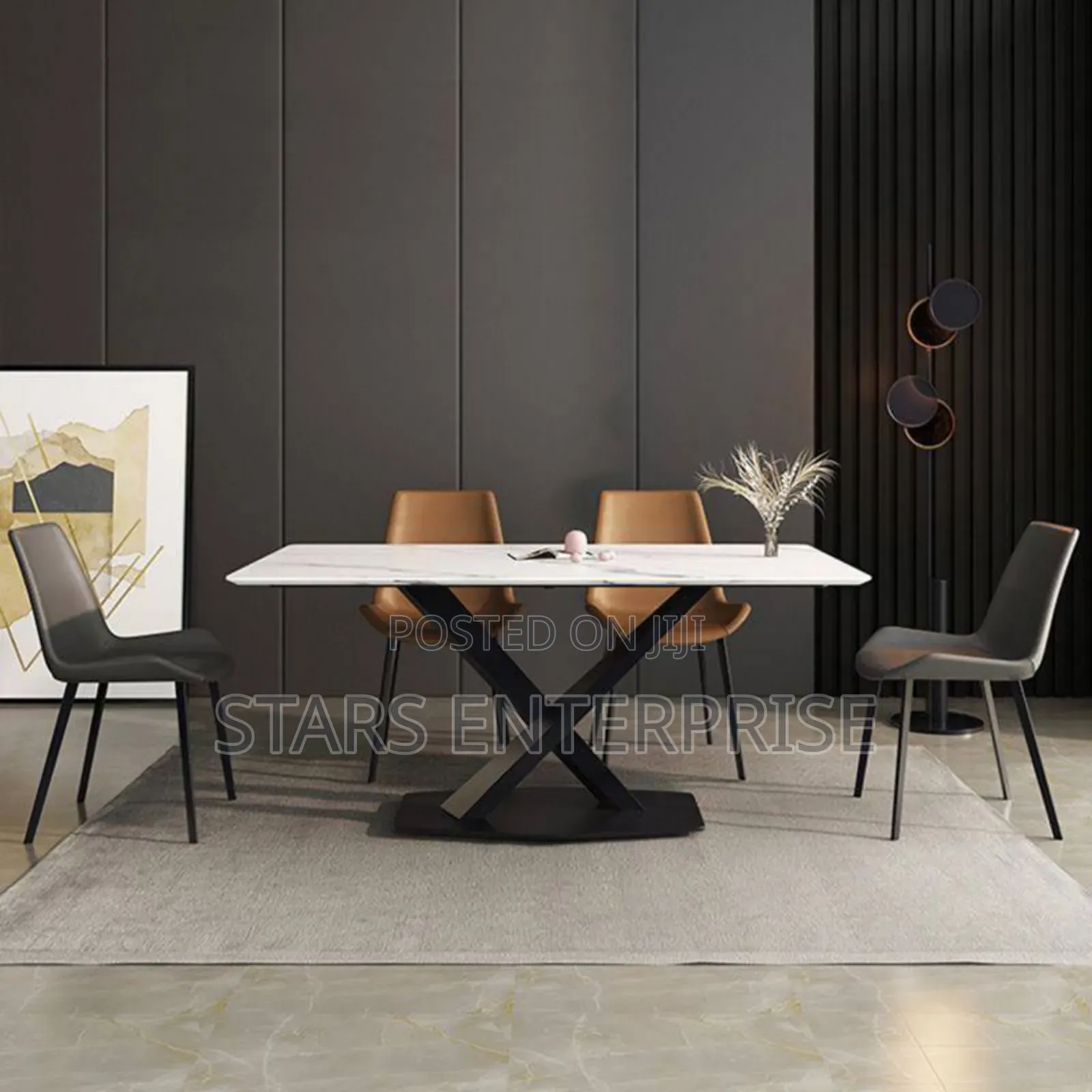 6 Seater Marble Dining Set