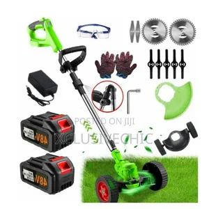 Cordless Electric Grass Cutter With Tyres - 48v Battery