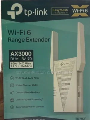 Tp Link Ax3000 Wifi6 Dual Band Range Extender Re715x