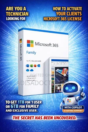 Activate Your Office 365, Ai And 1tb-1user Full Storage ,6tb-6users