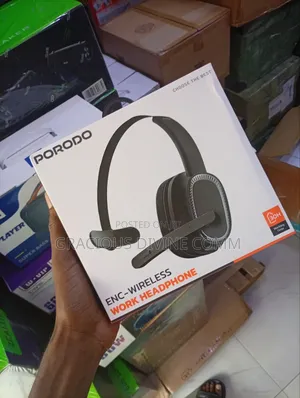Porodo Enc Wireless Work Headphone Pd-MHDMP-Bk