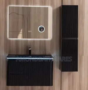 Matt Black 80cm Cabinet