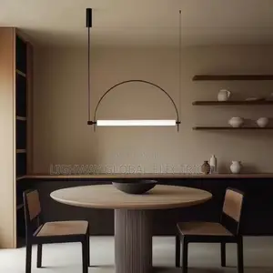 Modern Minimalist Style Linear Arc Shap Led Pendant Luxury Chandelier