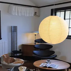 Hanging Paper Lampshade Japanese Luxury Dropping Pendant Chandelier