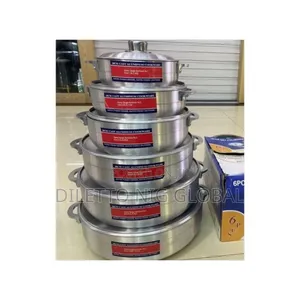 High Quality Wide Polished Aluminium Pot Set(6pcs)