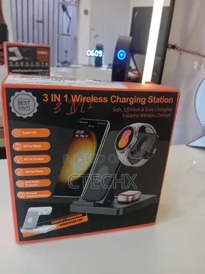 3 in 1 Wireless Charging Station for iPhone, Samsung, Etc