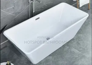 Premium Acrylic Freestanding Bathtub – Brand New ( Pay on Delivery)