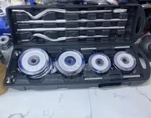 55kg Chrome Barbell and Dumbbell Set