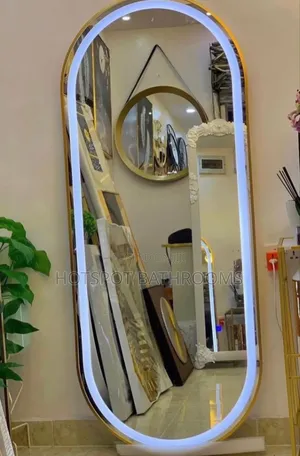 Modern Led Full Body Mirror With Gold Frame