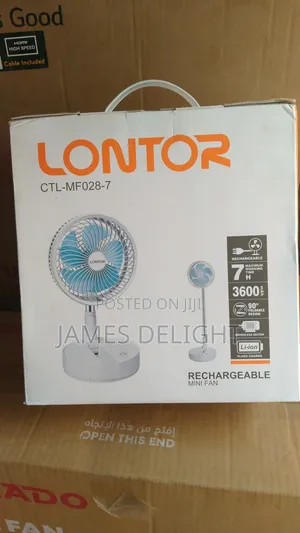 7-Inch Rechargeable Mini Fan