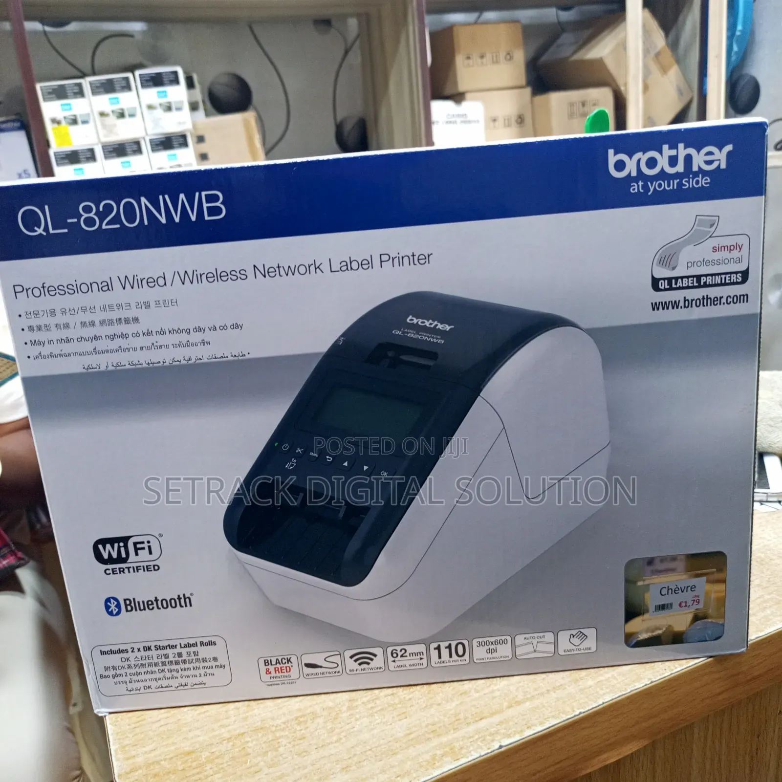 Brother Professional Wired/Wireless Label Ql- 820nwb Printer