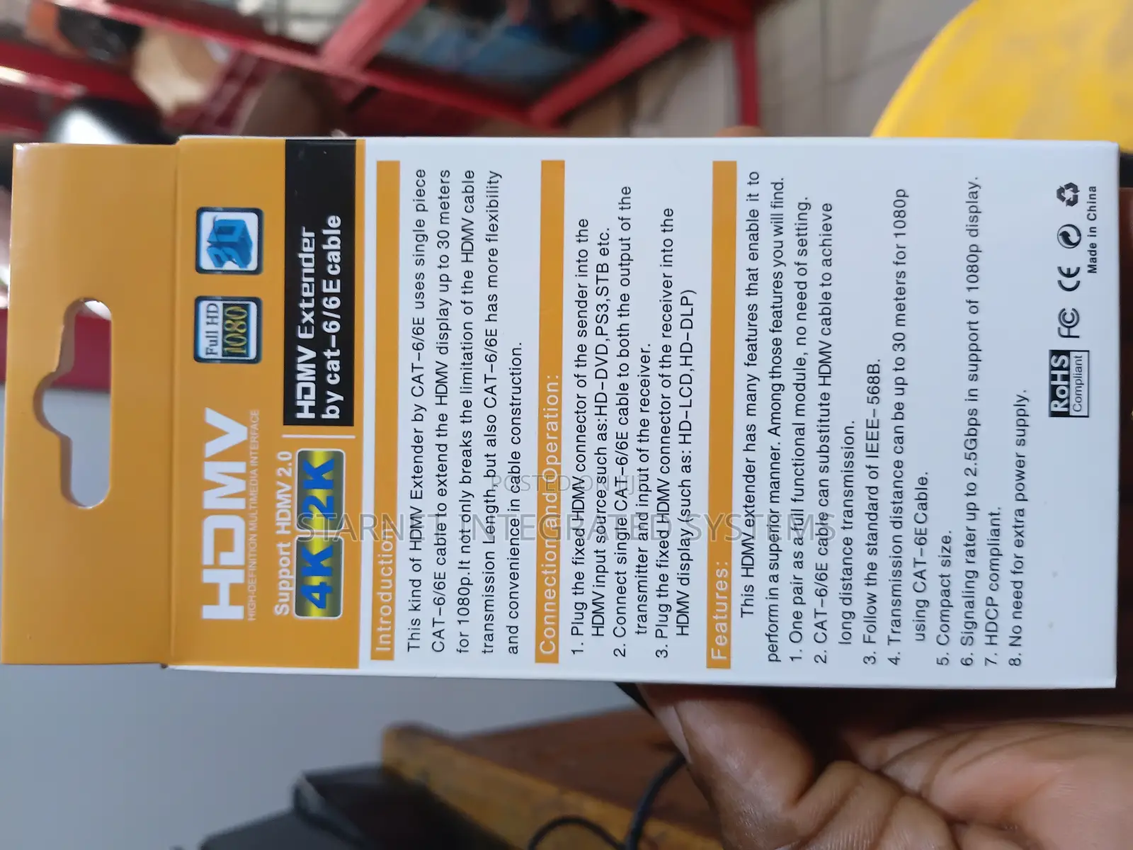 Hdmi Extender Over Cat6 30m