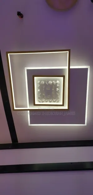 Nordic Modern Square Ceiling Chandelier With Remote Control Lustre Le