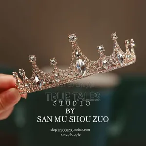 Girls Beautiful Tiara Crown In Gold And Silver Colors