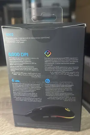 Logitech G G102 Light Sync Gaming Mouse, 8000 Dpi, Rgb