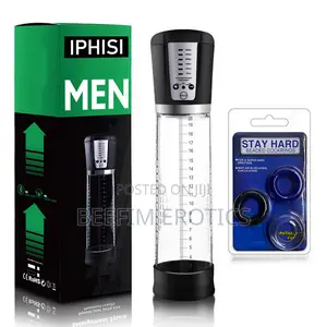 Penis Pump Vacuum Suction Enlargement Cock Erection With Penis Ring