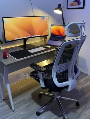 Modern Ergonomic Office Chair With Office Table
